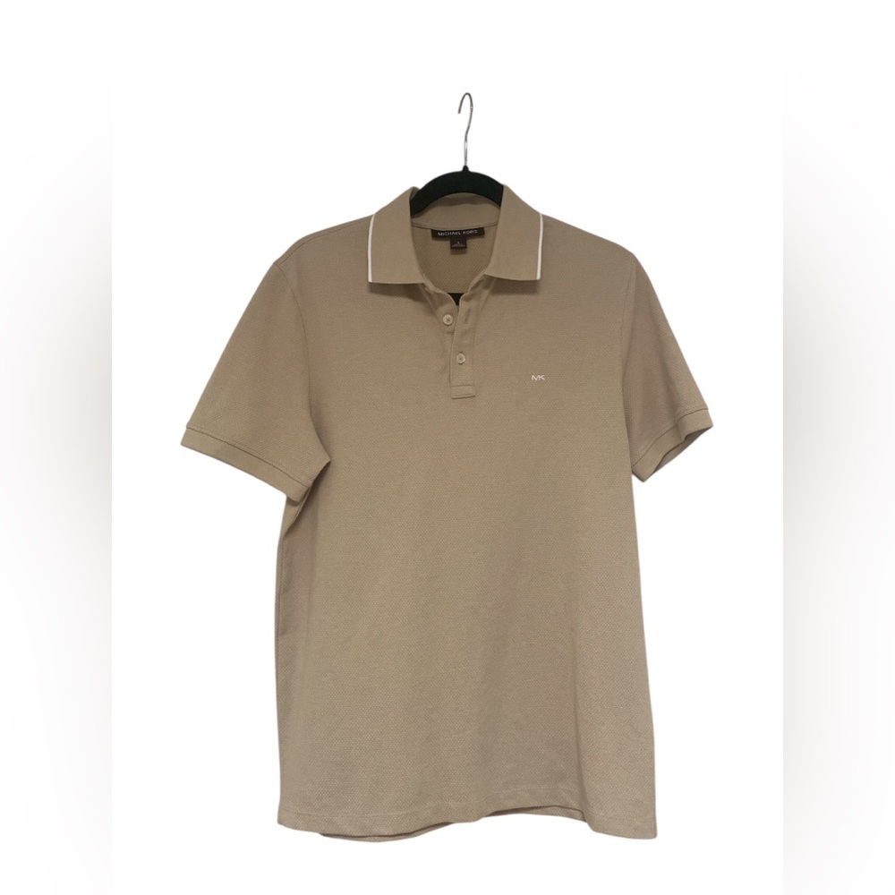 Michael Kors Tan Polo Shirt for Men EUC S